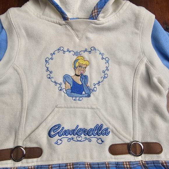 CINDERELLA HOODED DRESS 24 months - Picture 2 of 8